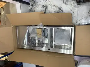 Anti Rust Hand Made Sink Double Bowl and 1 Tray