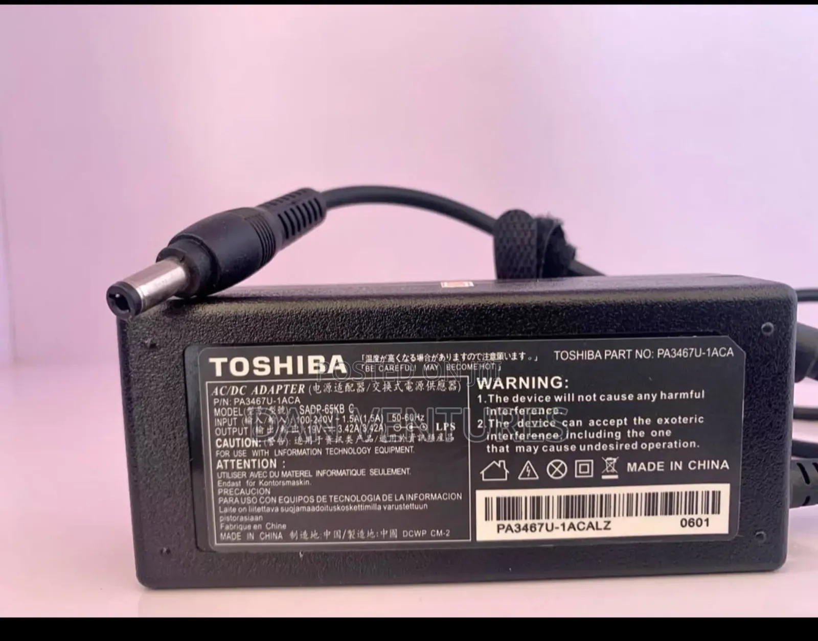 Toshlba Adapter 19v 3.42a