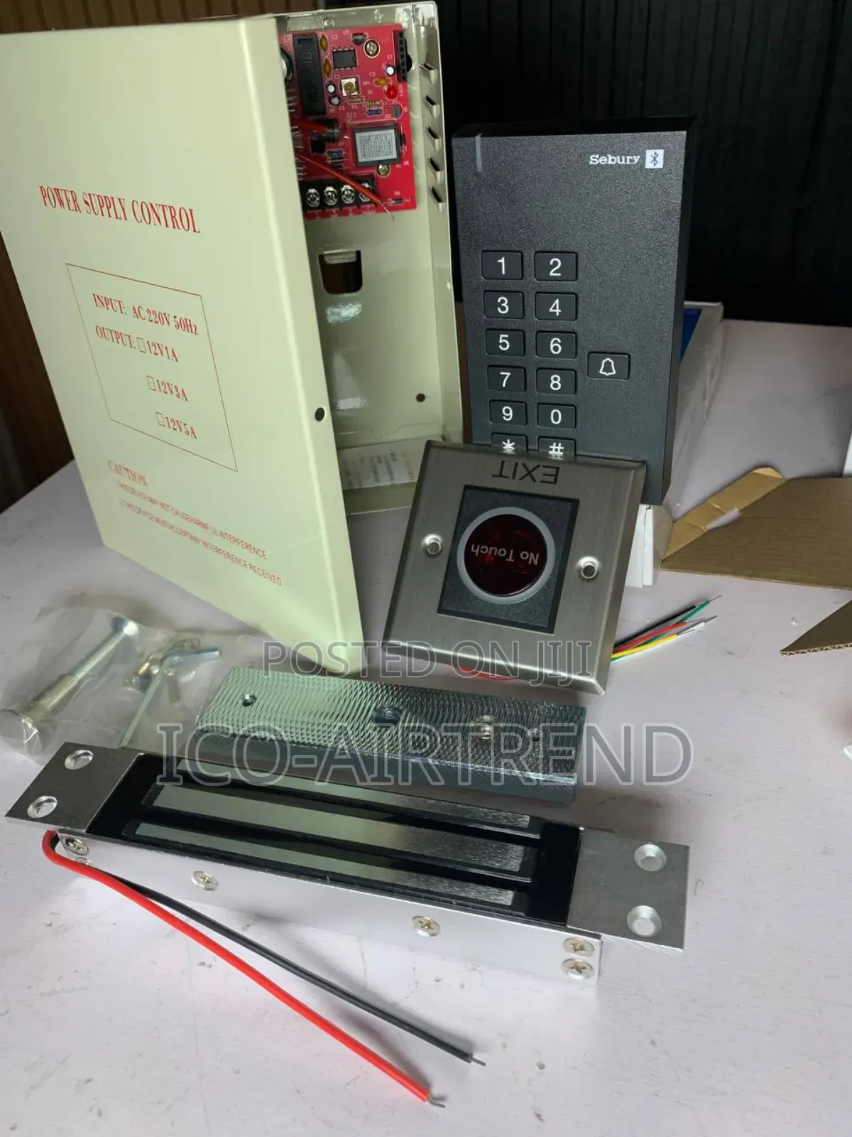 Standalone Card Reader +Bluetooth, 180kg Maglock, Power Supp
