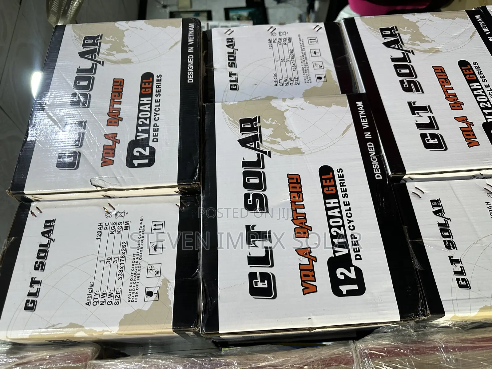 GLT Deep Cycle Solar Battery 120ah 12v