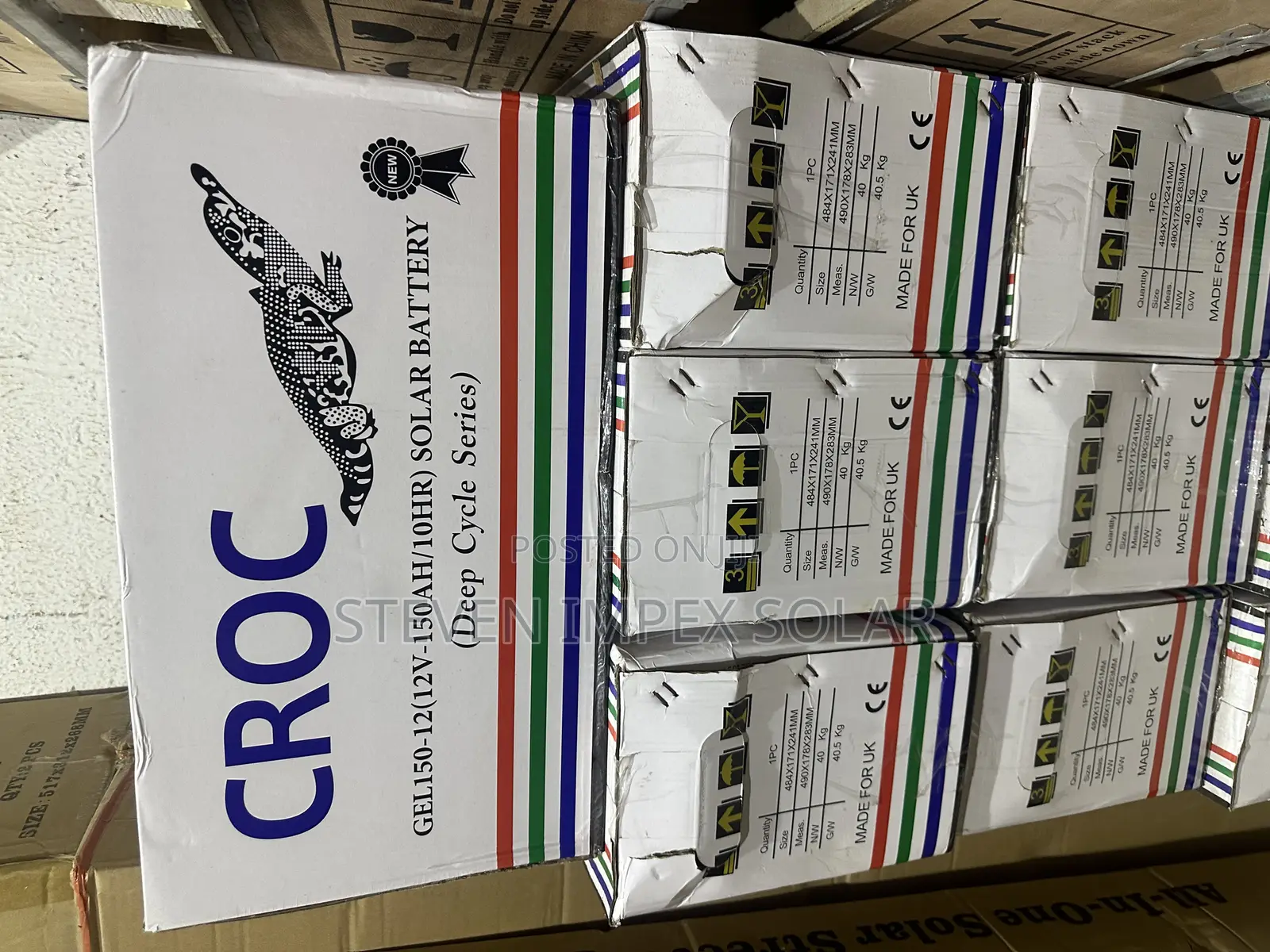 Croc Deep Cycle Solar Battery 150ah 12v