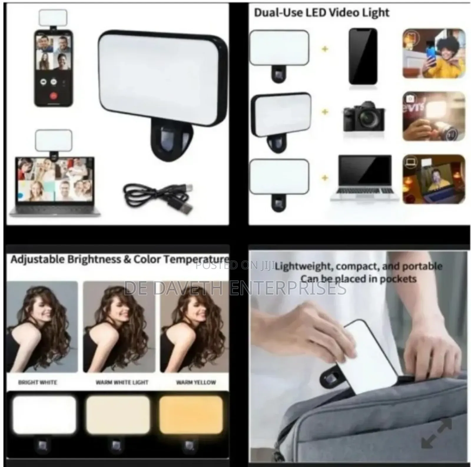 Mobile Selfie Led Cube Light for Phone/Tablet/Laptop