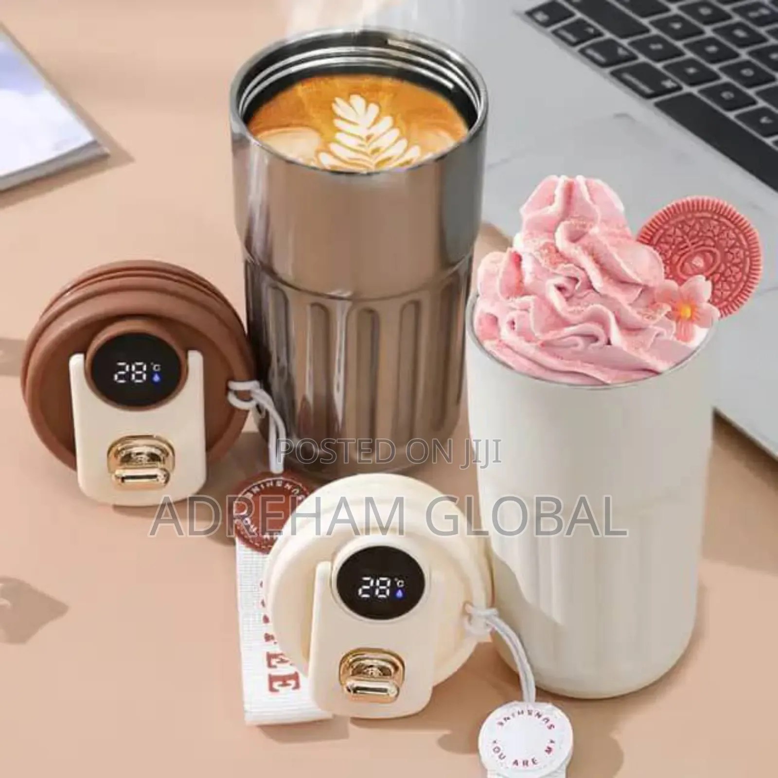 Led Temperature Display Stainless Double Vacuum Insulatedcup