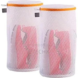 Shoes Wash Bags,Sneaker Mesh Washing Bag 7 X 15 Inch 2pack