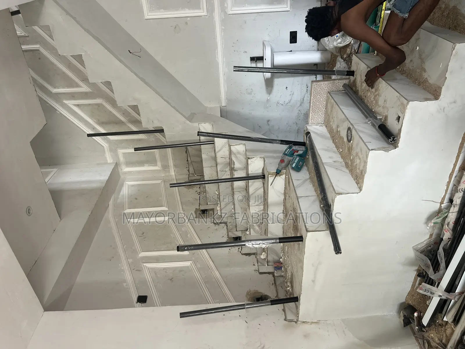Black Color Aluminium Railings