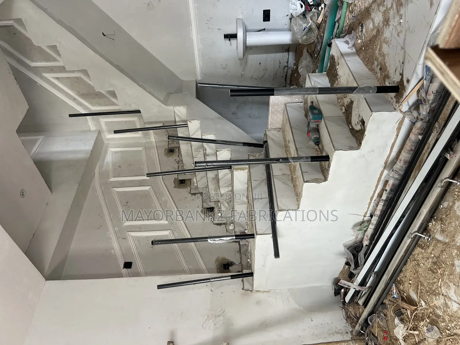 Black Color Aluminium Railings