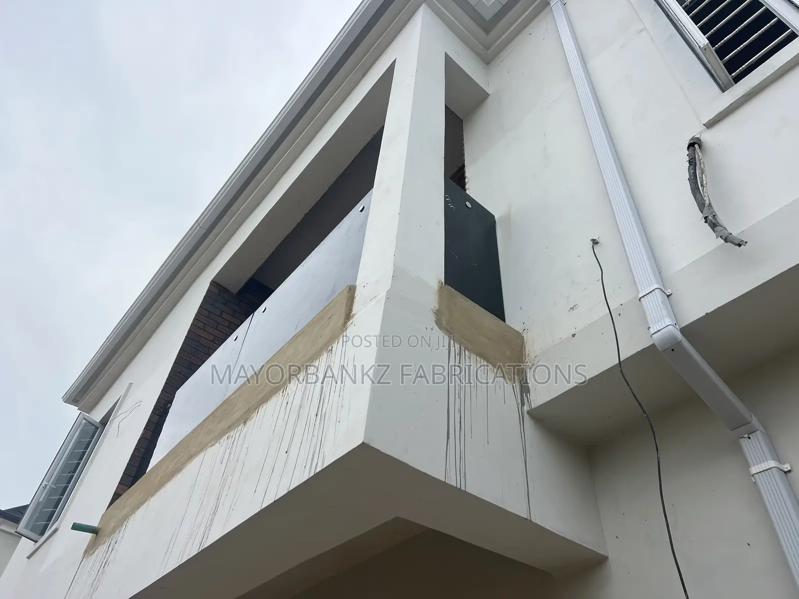 Balcony Railings With Gray Glass