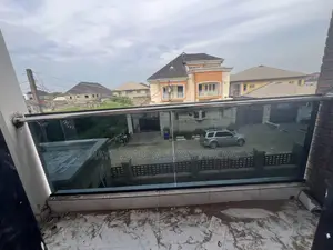 Balcony Railings With Gray Glass