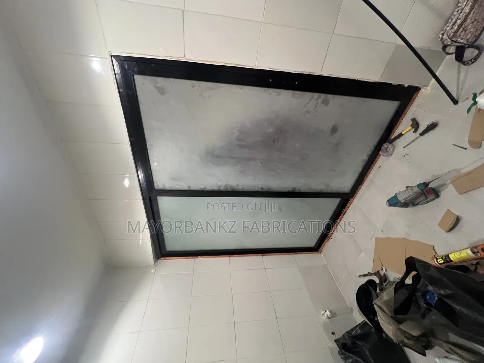 Ebm Sliding Door With Frosted Effect