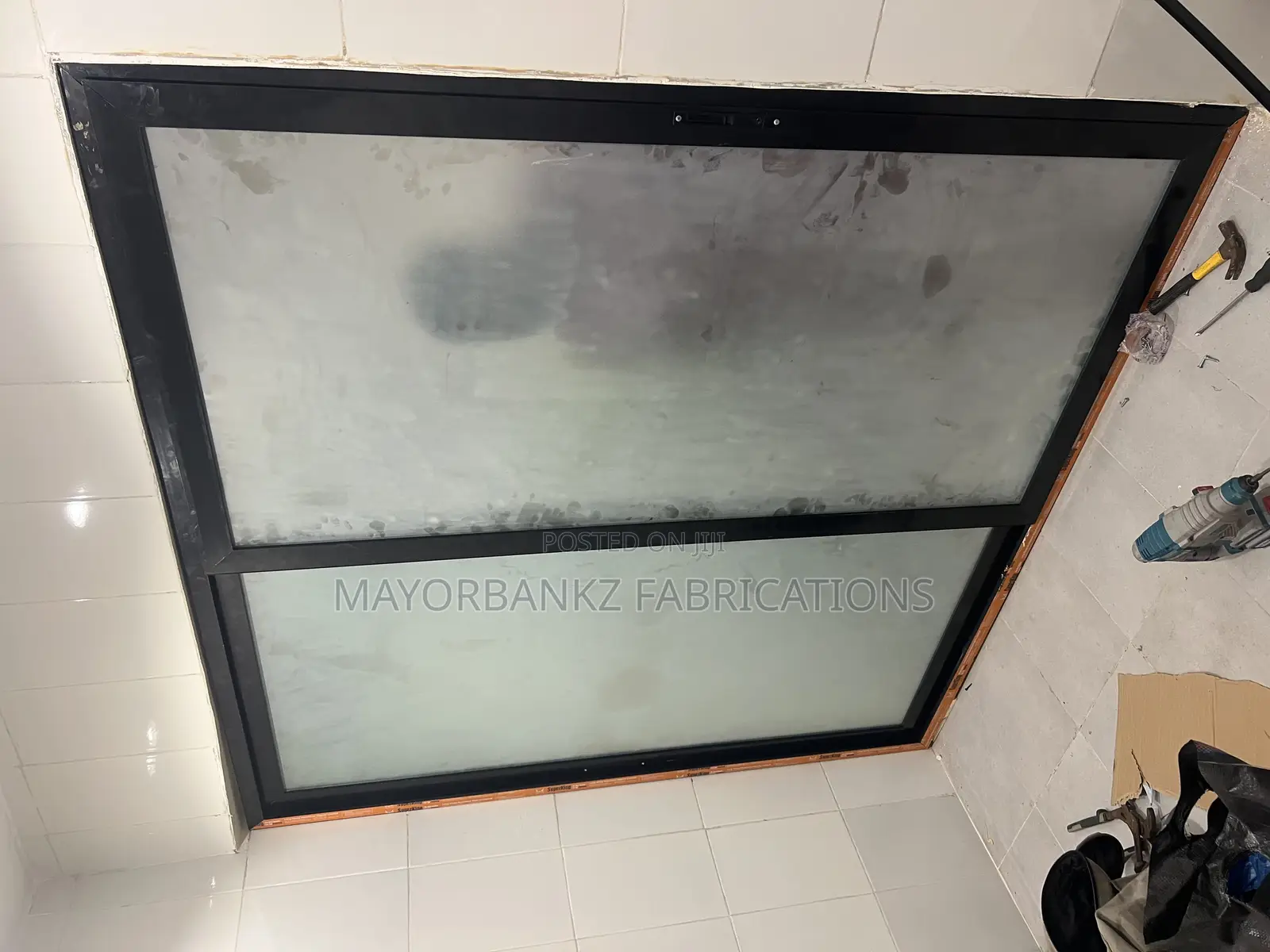 Ebm Sliding Door With Frosted Effect