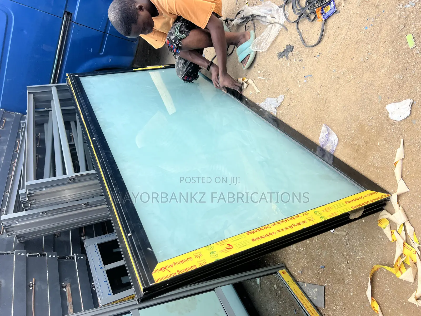 Ebm Sliding Door With Frosted Effect