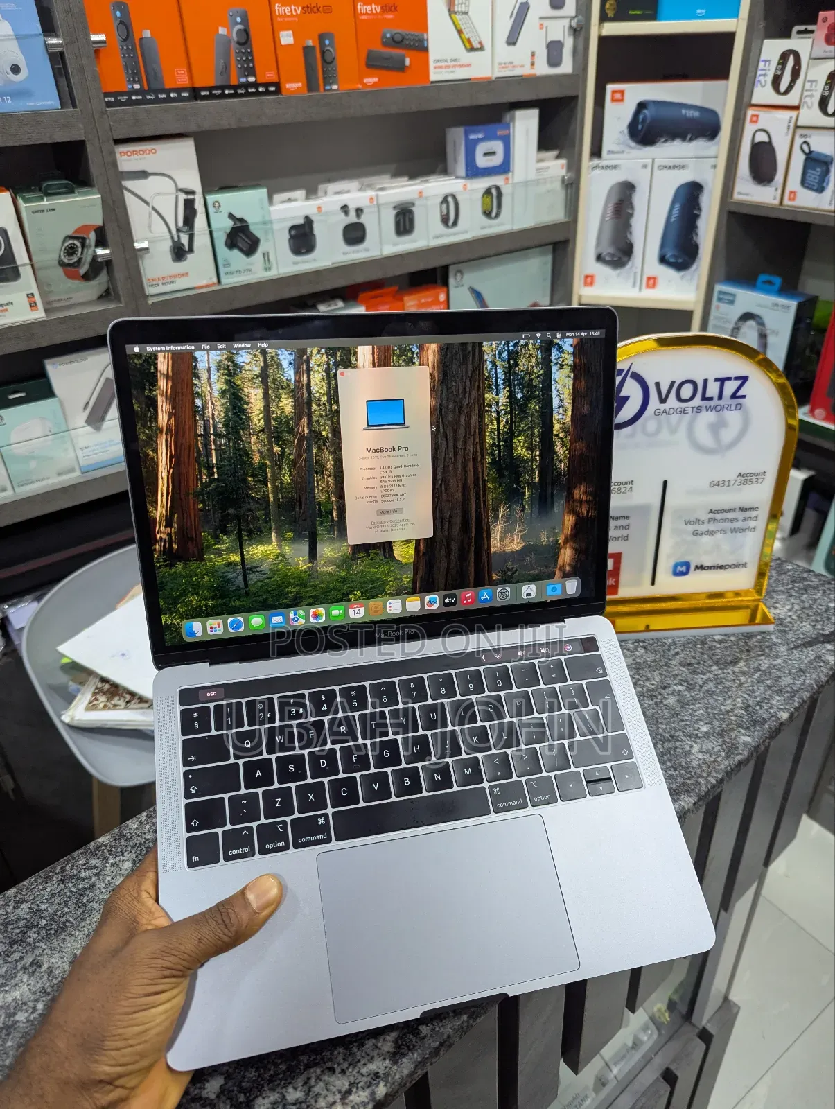 Laptop Apple MacBook Pro 2019 8GB Intel Core I5 SSD 128GB