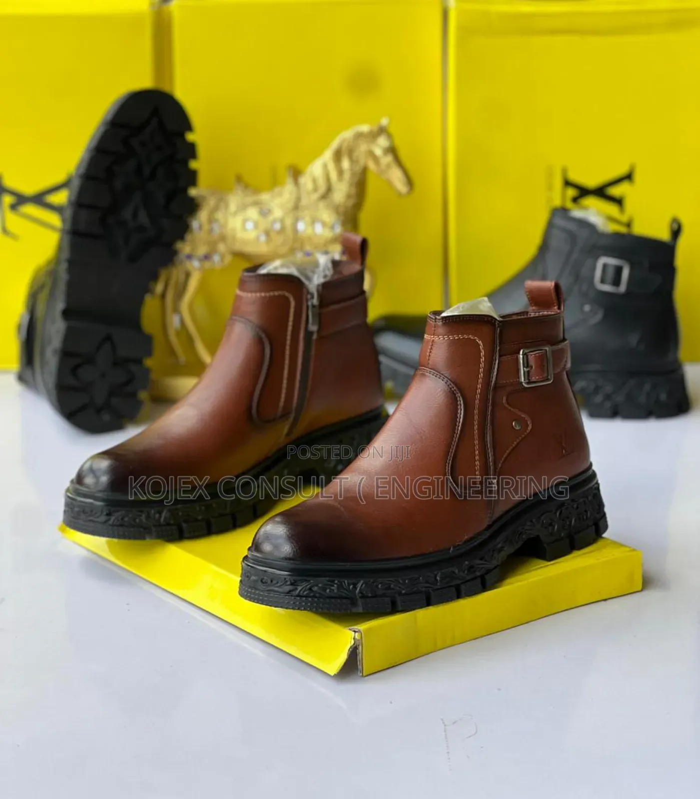 Bold Ankle Men Luxury Designers Shoe