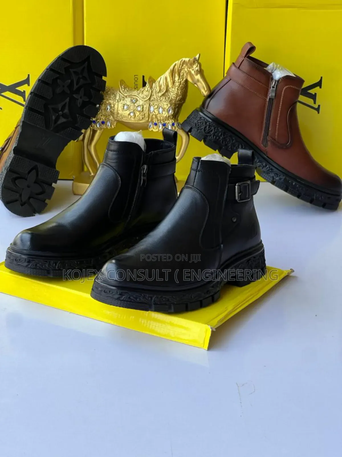 Bold Ankle Men Luxury Designers Shoe