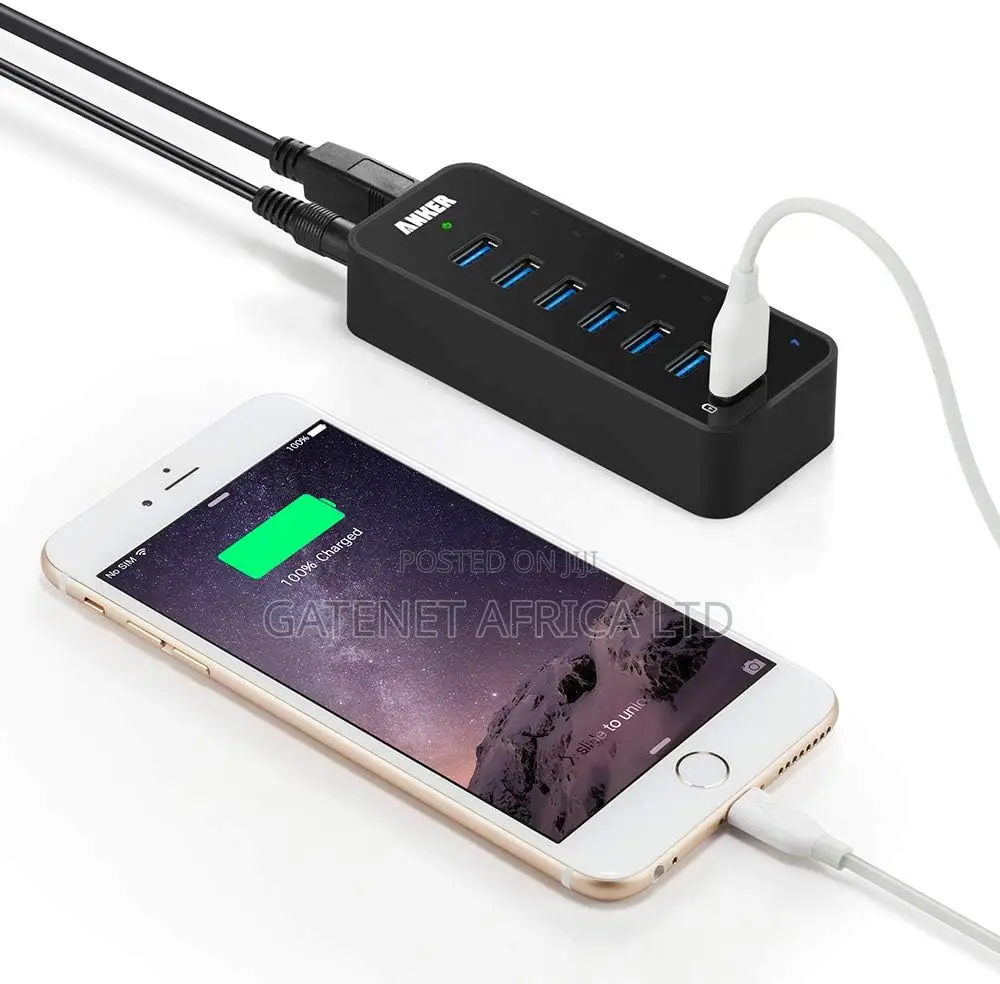 Anker Powered Usb 3.0 Hub for Laptop Pc,Mac, Tabs, Phones