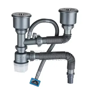 Double 3inches Kitchen Sink Discharge Drain Waste Set