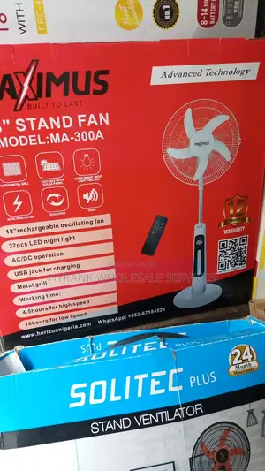 Rechargeable Standing Fan