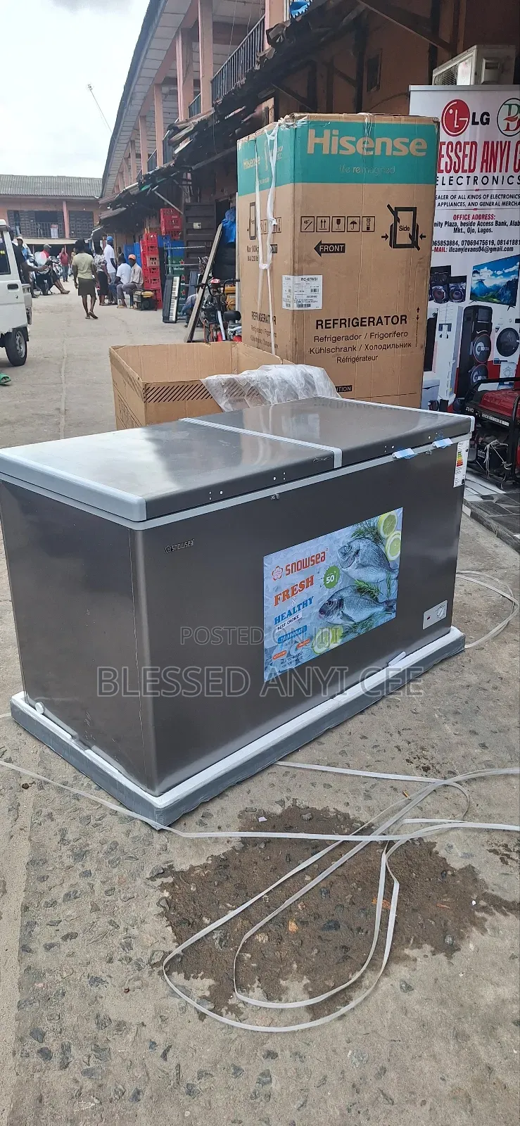 High Quality Snowsea 600l Double Door Freezer With Warranty
