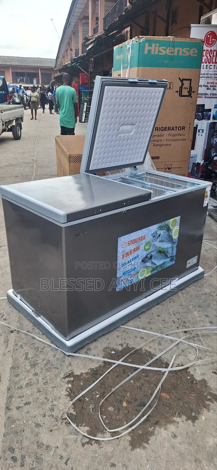 High Quality Snowsea 600l Double Door Freezer With Warranty