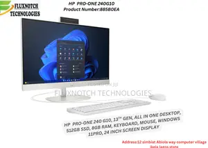 New HP ProOne 240 G10 All-in-One 8GB Intel Core I5 SSD 512GB