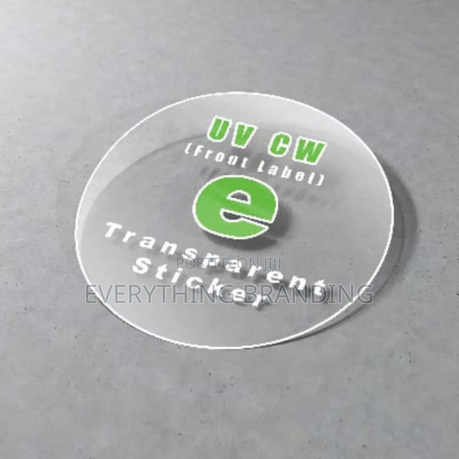 Custom Printed Transparent Sticker