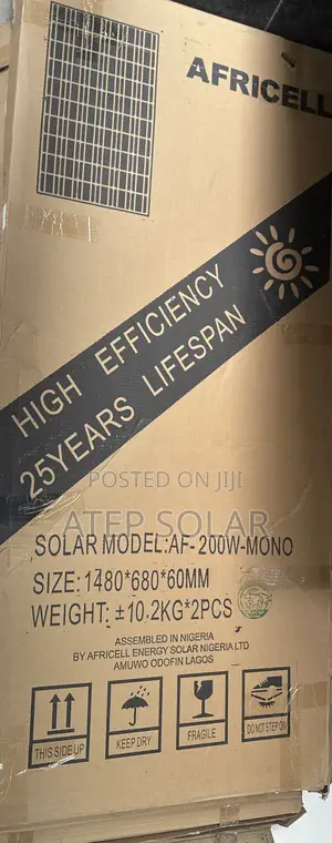 200w Africell Mono Solar Panels