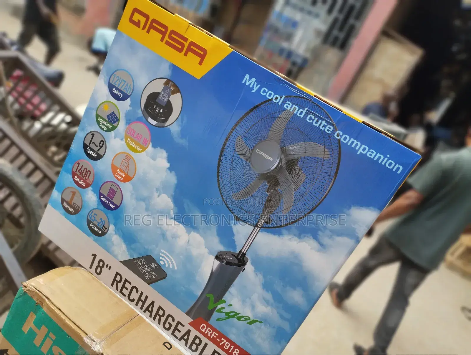 Qasa Rechargeable Fan