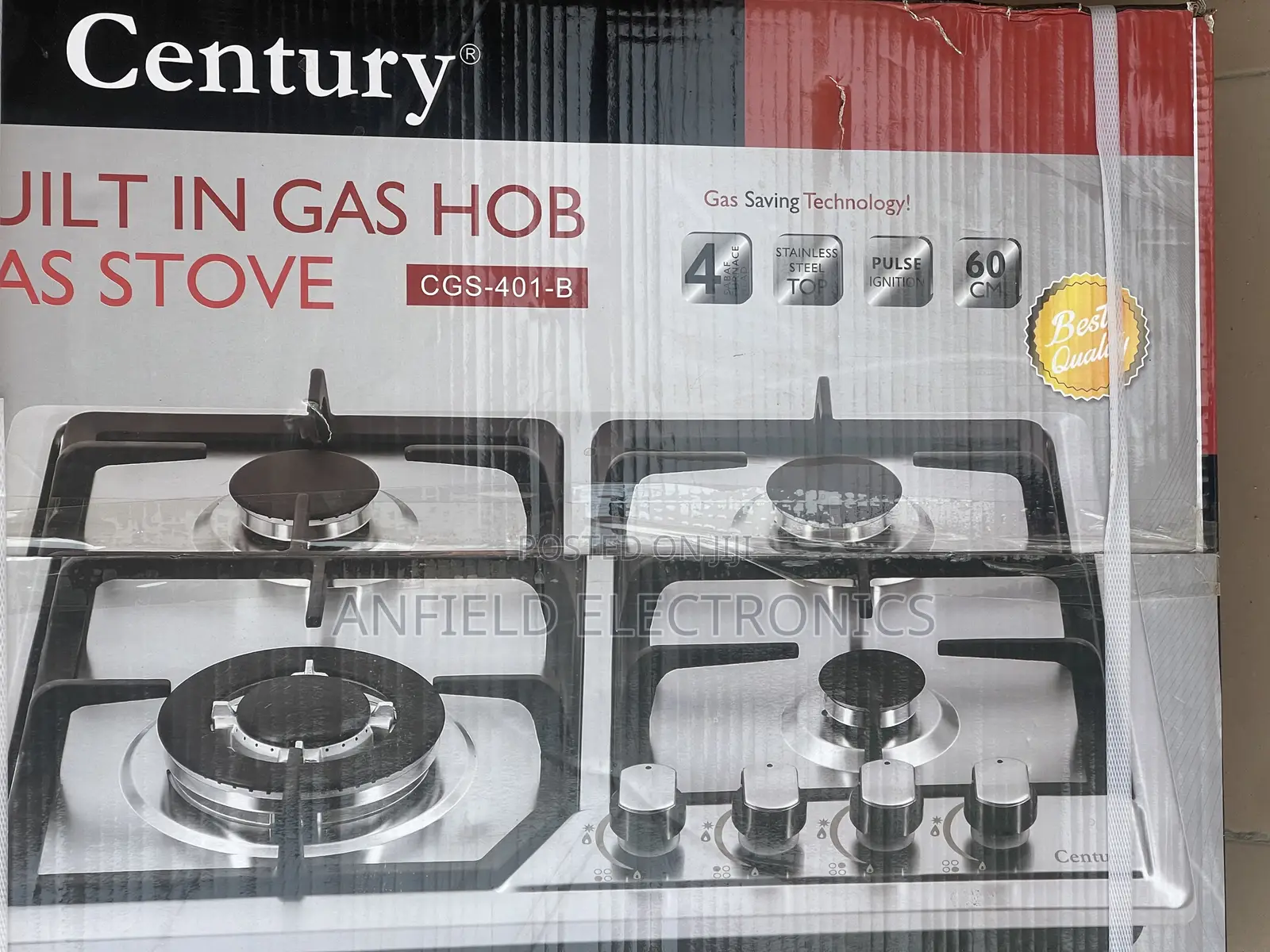Century 4 Burner Inbuilt Gas Cooker