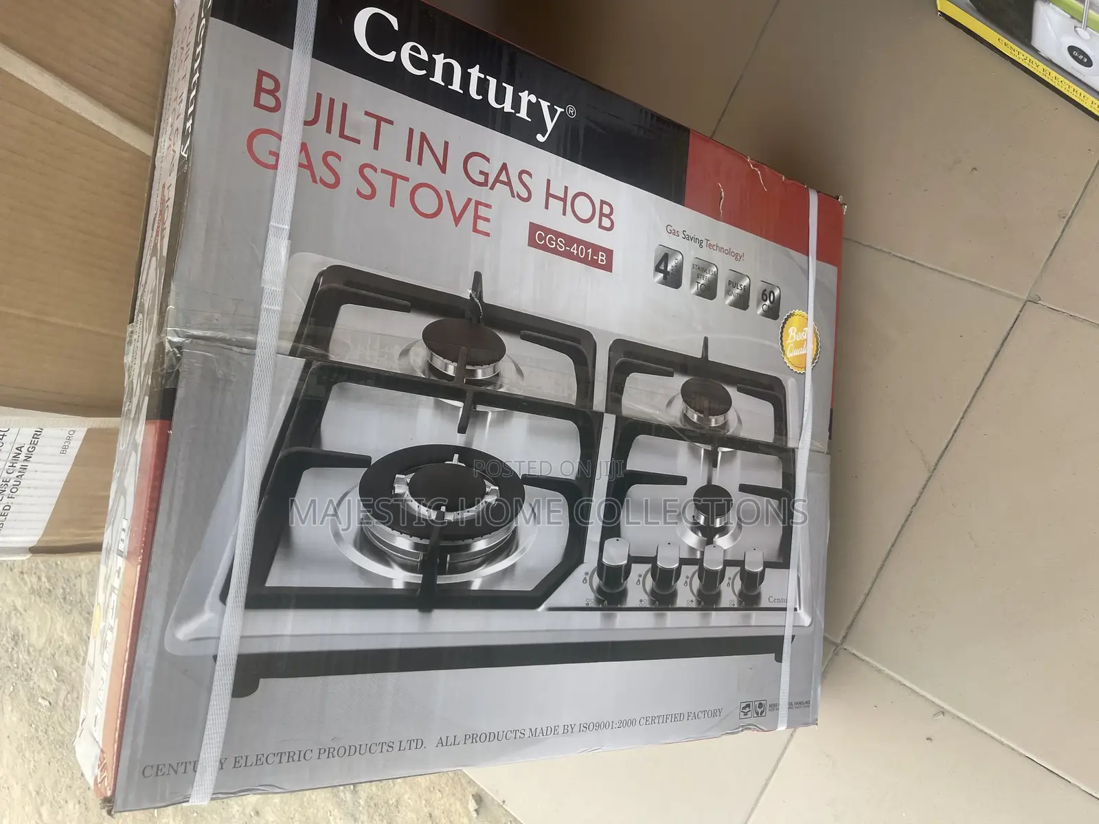 Century 4 Burner Inbuilt Gas Cooker
