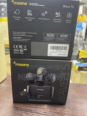 Maono Wave T5 Wireless Lavalier Microphone Combo