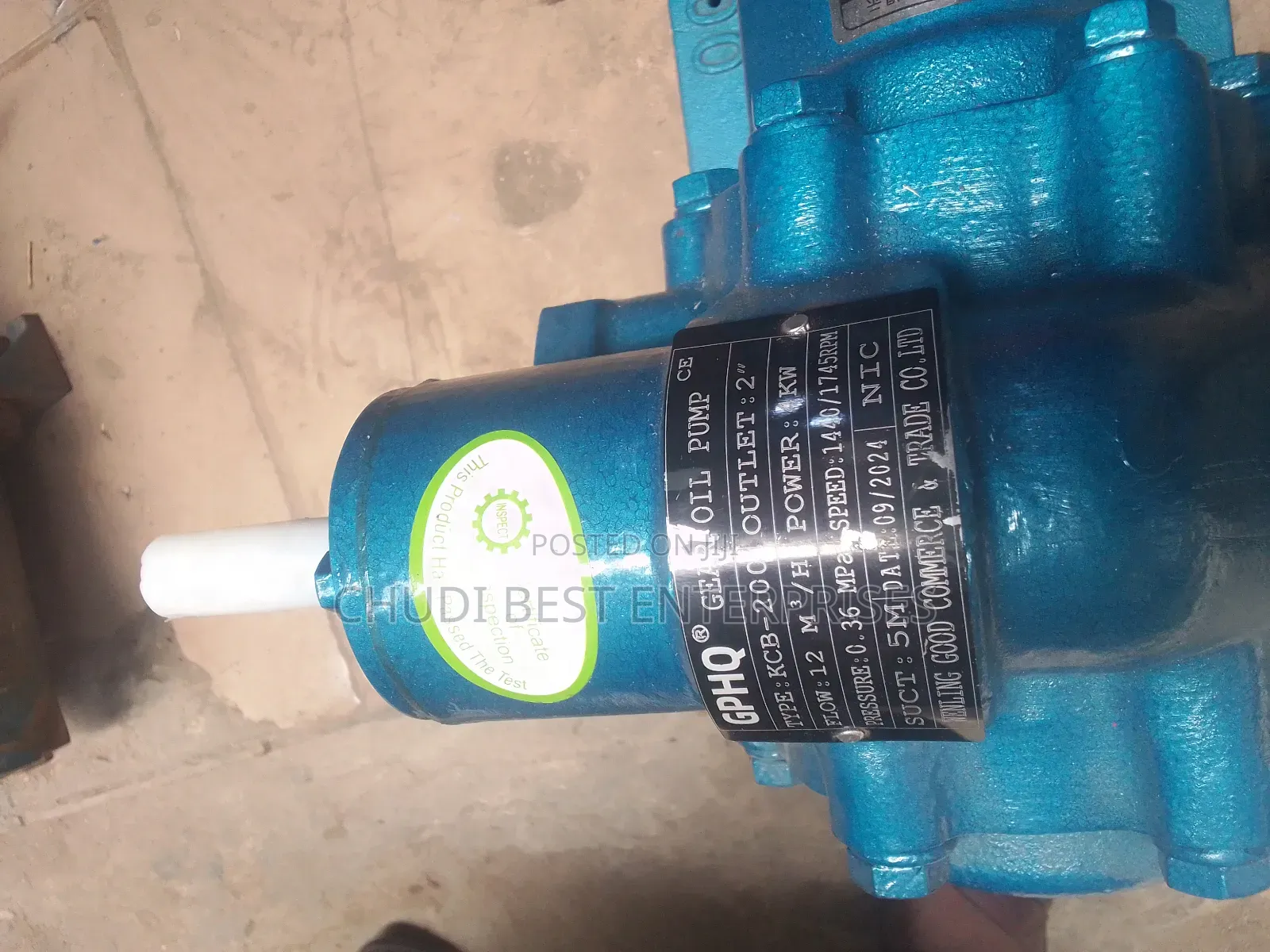2hp Oil Gear Pump With 5hp Electric Motor