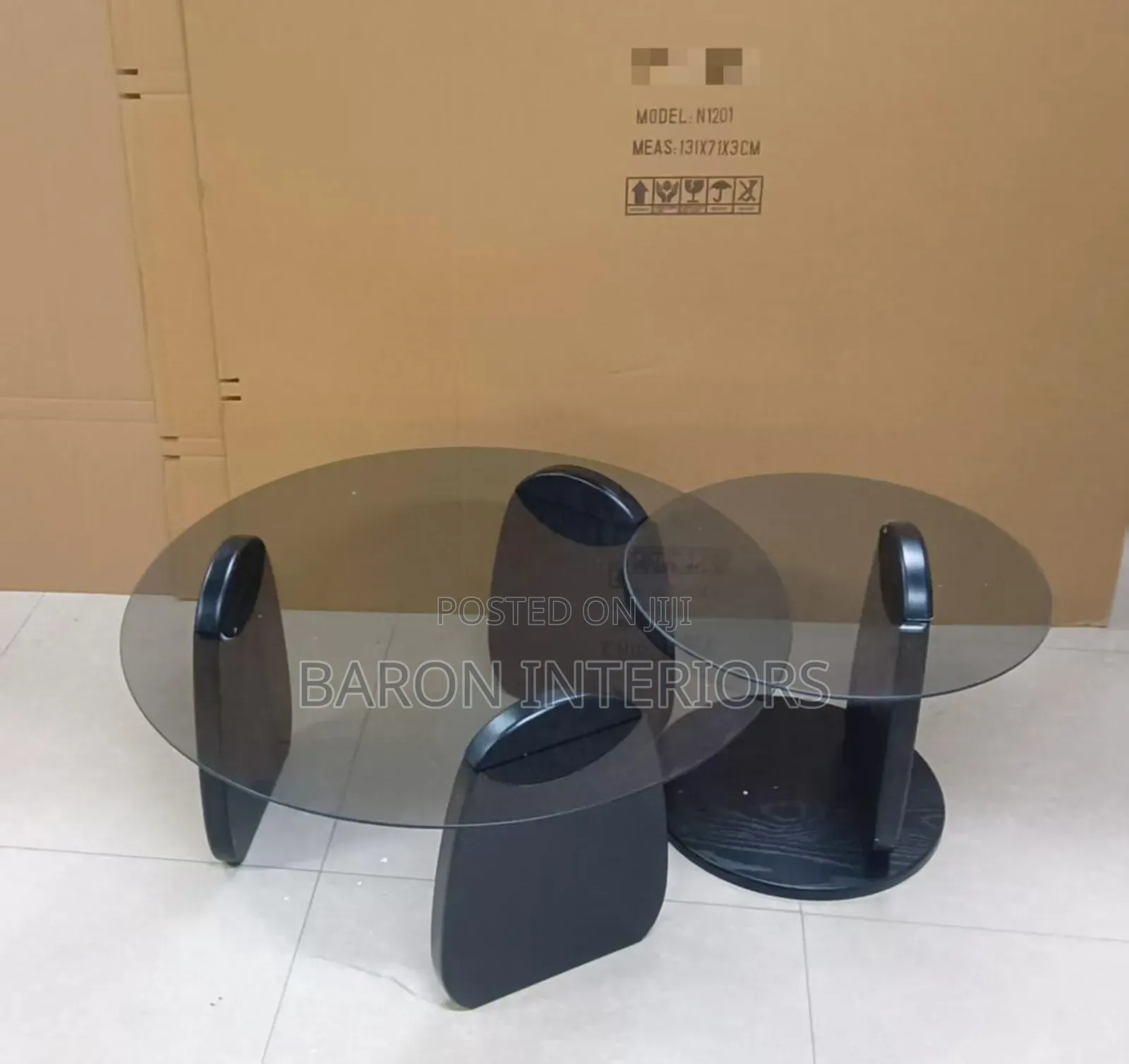 Latest Glass Top Center Table With Side Table