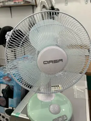 Qasa 12-Inch Rechargeable Table Fan