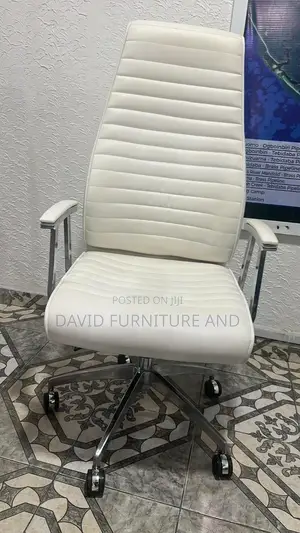 Swivel Adjustable Office Chair White