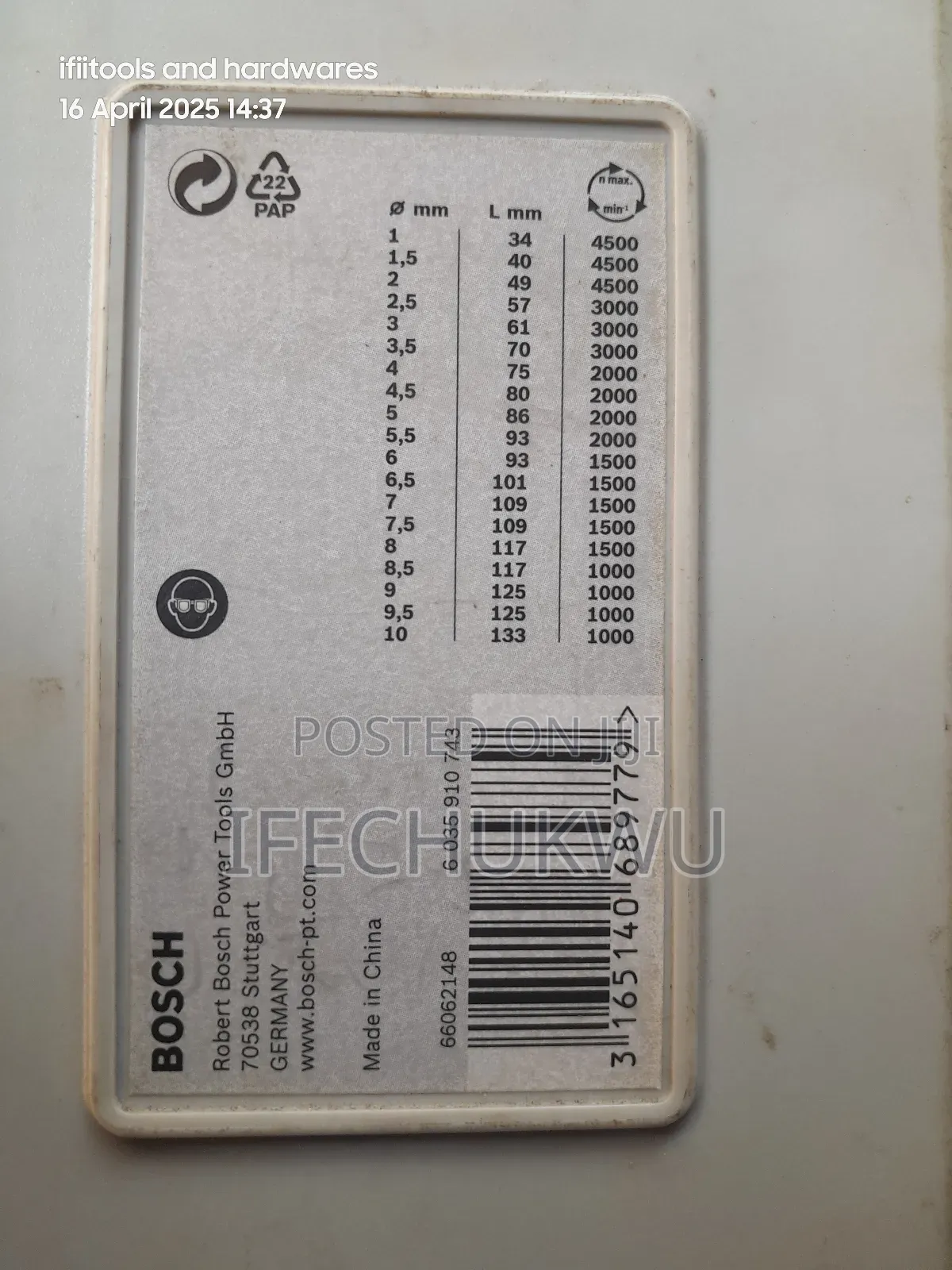 Bosch Drill Bit Set