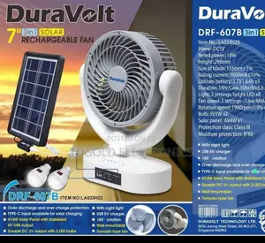 Duravolt 3-in-1 Rechargeable Fan (Model DRF-607)
