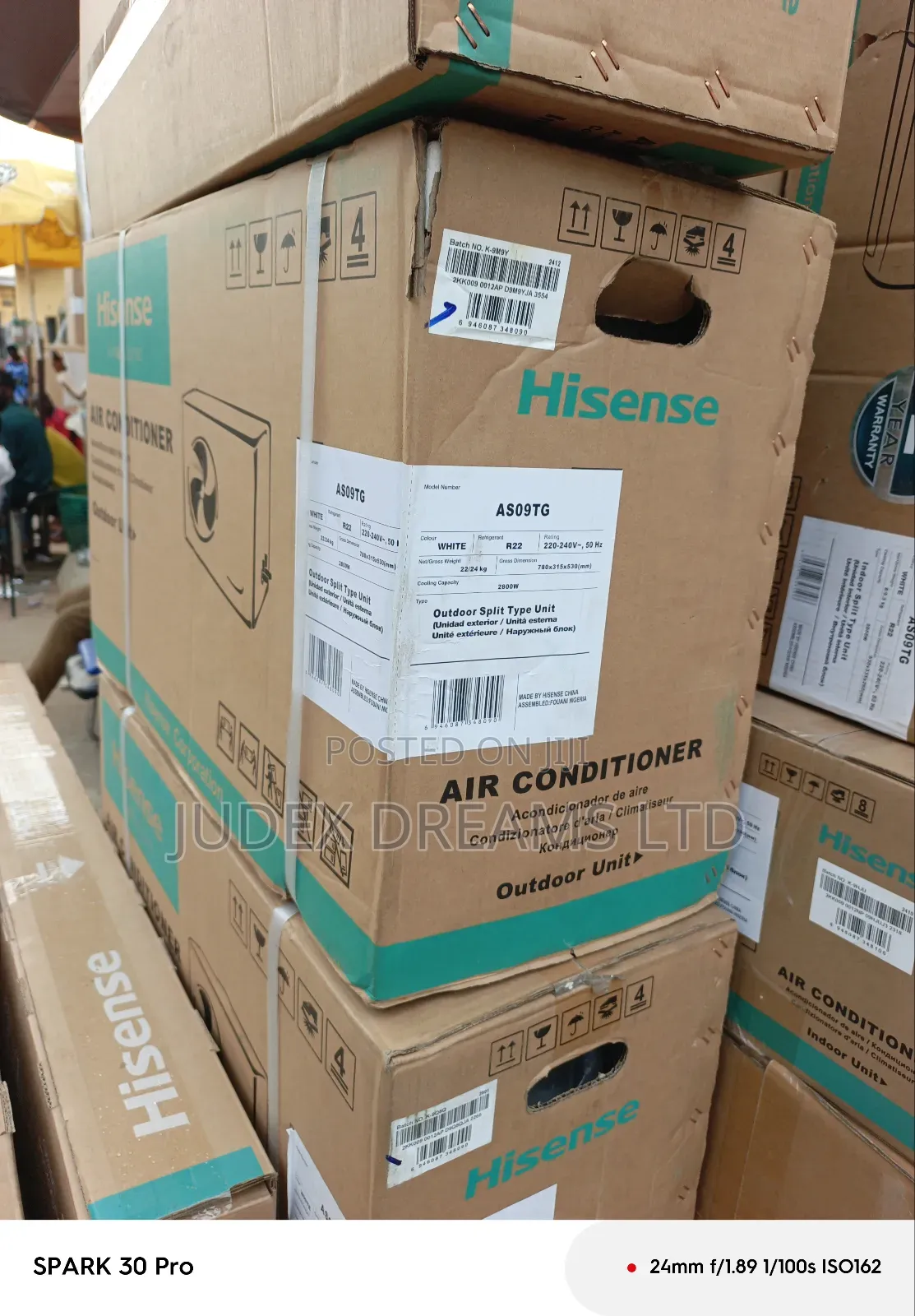Hisense Air Conditioner 1hp.