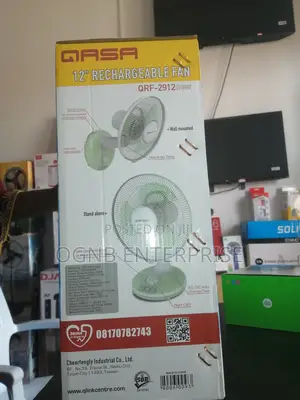 12 Inches Qasa Rechargeable Fan