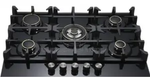 Matte Black 5 Burner Gas Cooker