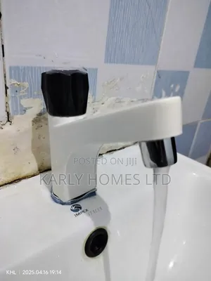 Photo - High Pressure Long Neck PVC Basin Sink Tap (Plastic).