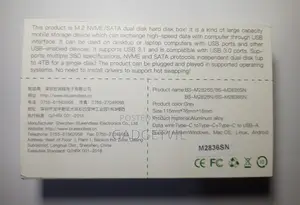 Dual Protocol M.2 Nvme/Sata Ssd Type C Enclosure