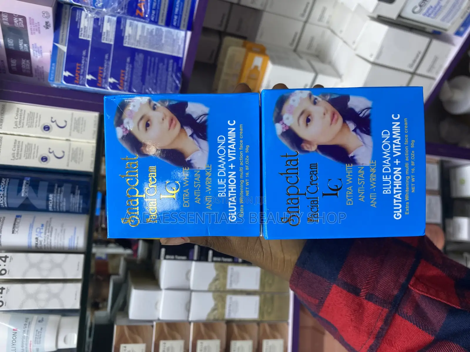 Lait Snapchatfacialcreambluediamondglutathione + Vitaminc50g