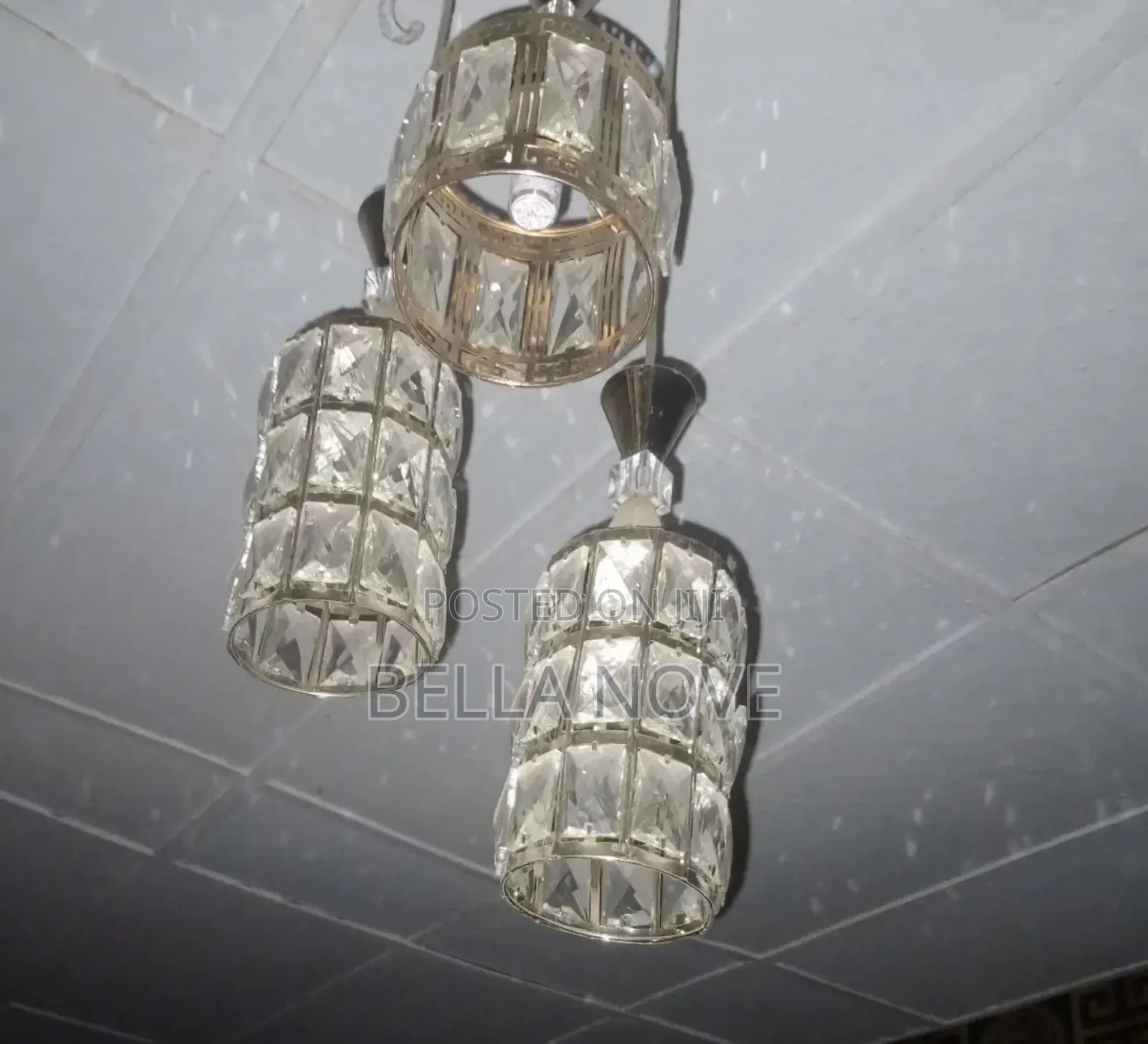 3 in 1 Modern Crystal Led Lamp Adjustable Hanging