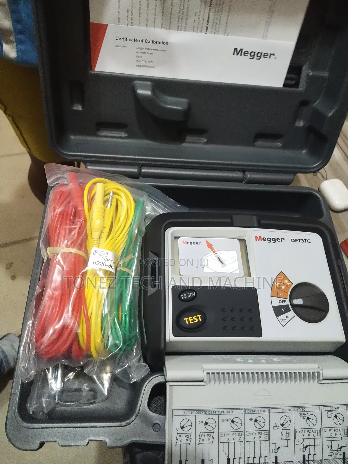 Det3tc Megger Earth Resistance Tester