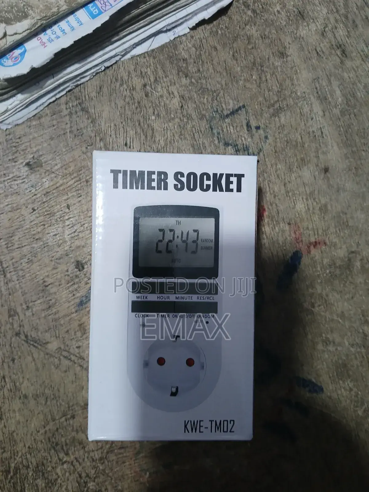 Taffware Digital Timer Socket, Used to Schedule the on/Off
