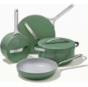 Nonstick Ceramic Cookware Set (12 Piece) Pots,