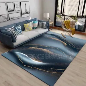 Area Rug Living Room Rugs Marble Gold Texture Blue
4x6 Ft