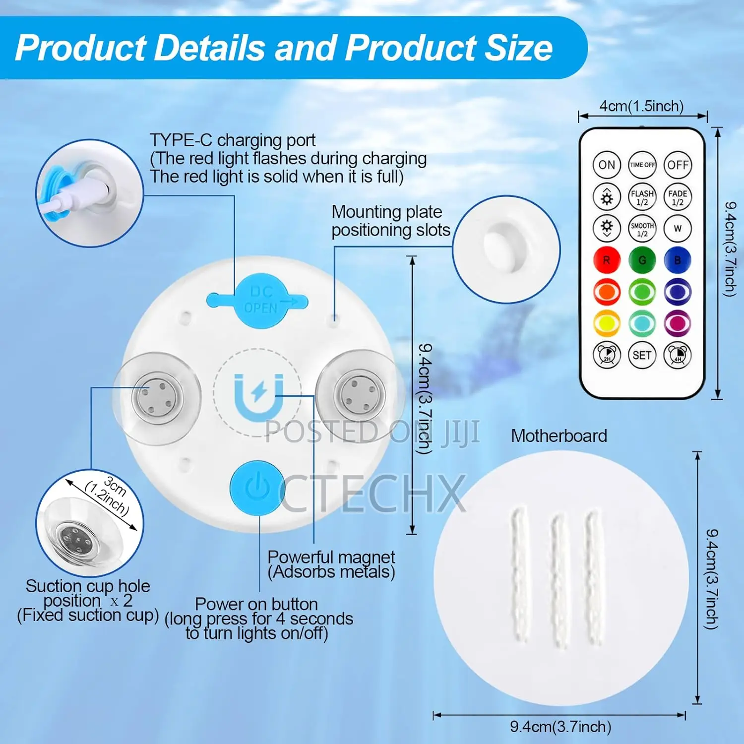 Submersible Rechargeable Led Lights. Waterproof