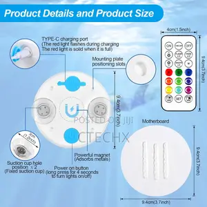 Submersible Rechargeable Led Lights. Waterproof