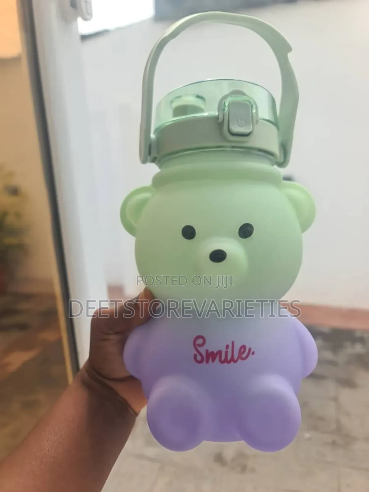 1400ml Fancy Water Bottle + 3dstickers + Strap